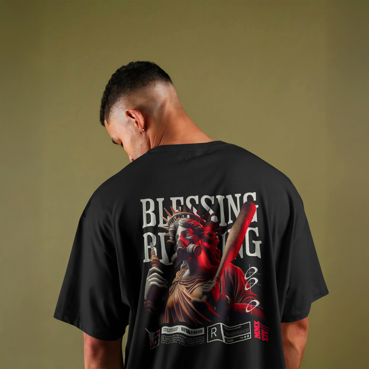 Blessing - Black Oversized Tshirt