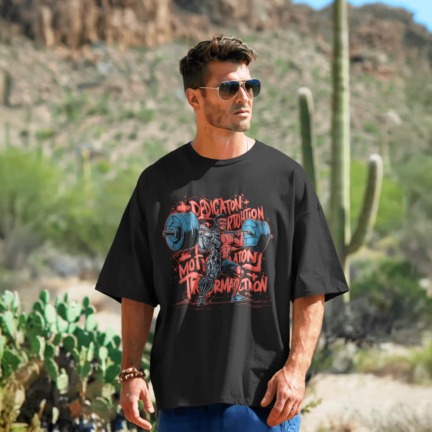 Dedication - Black Oversized Tshirt