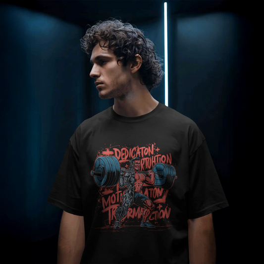 Dedication - Black Oversized Tshirt