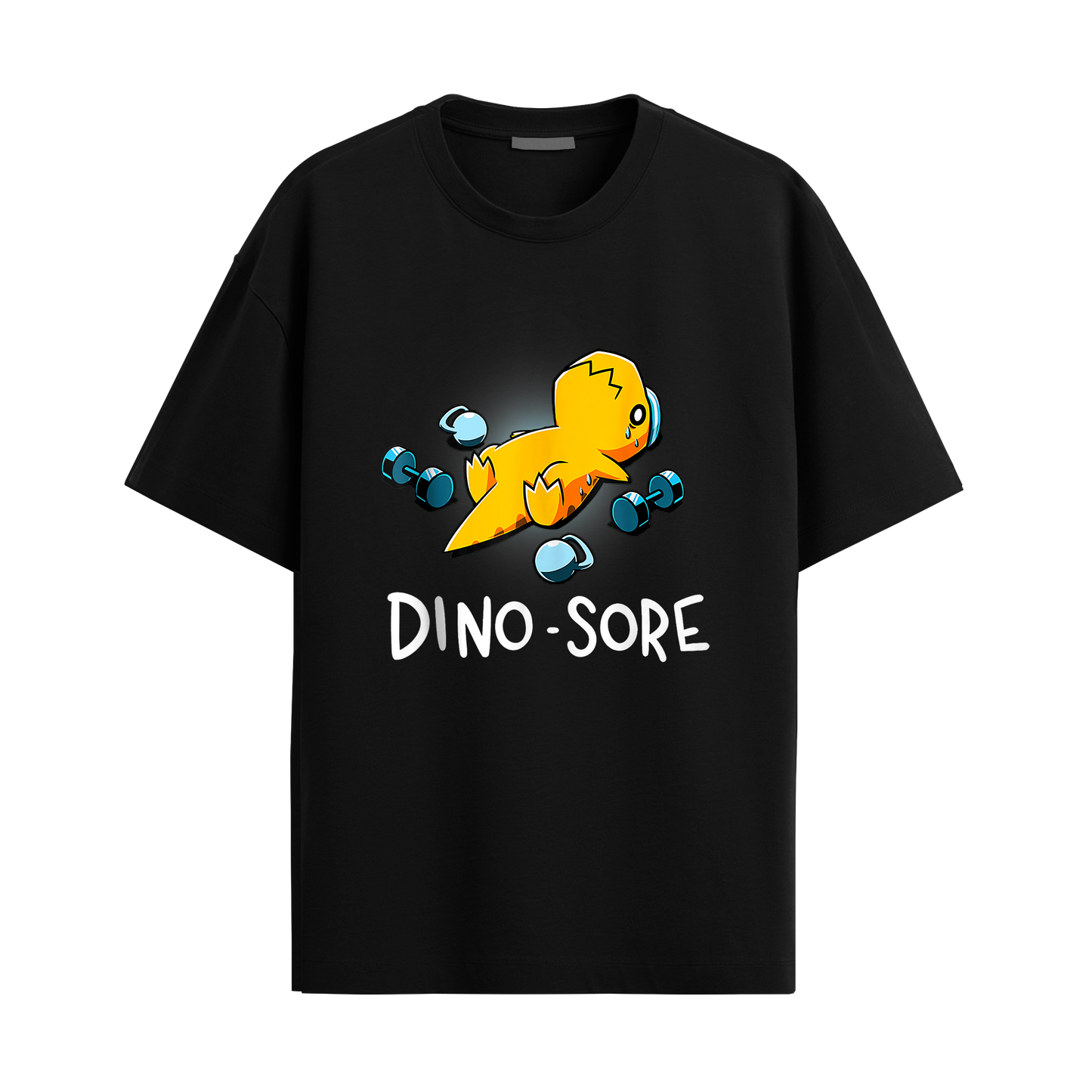 Dino-Sore - Black Oversized Tshirt