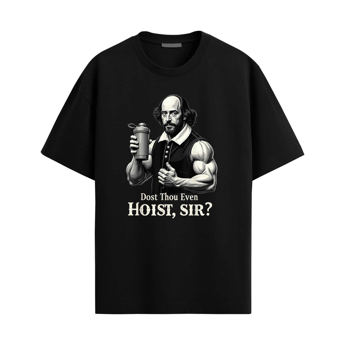 Do You Even Hoist Sir - Black Oversized Tshirt