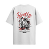 Hustle - White Oversized Tshirt