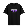Create Miracle - Black Oversized Tshirt
