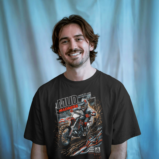 Mud Madness - Black Oversized Tshirt