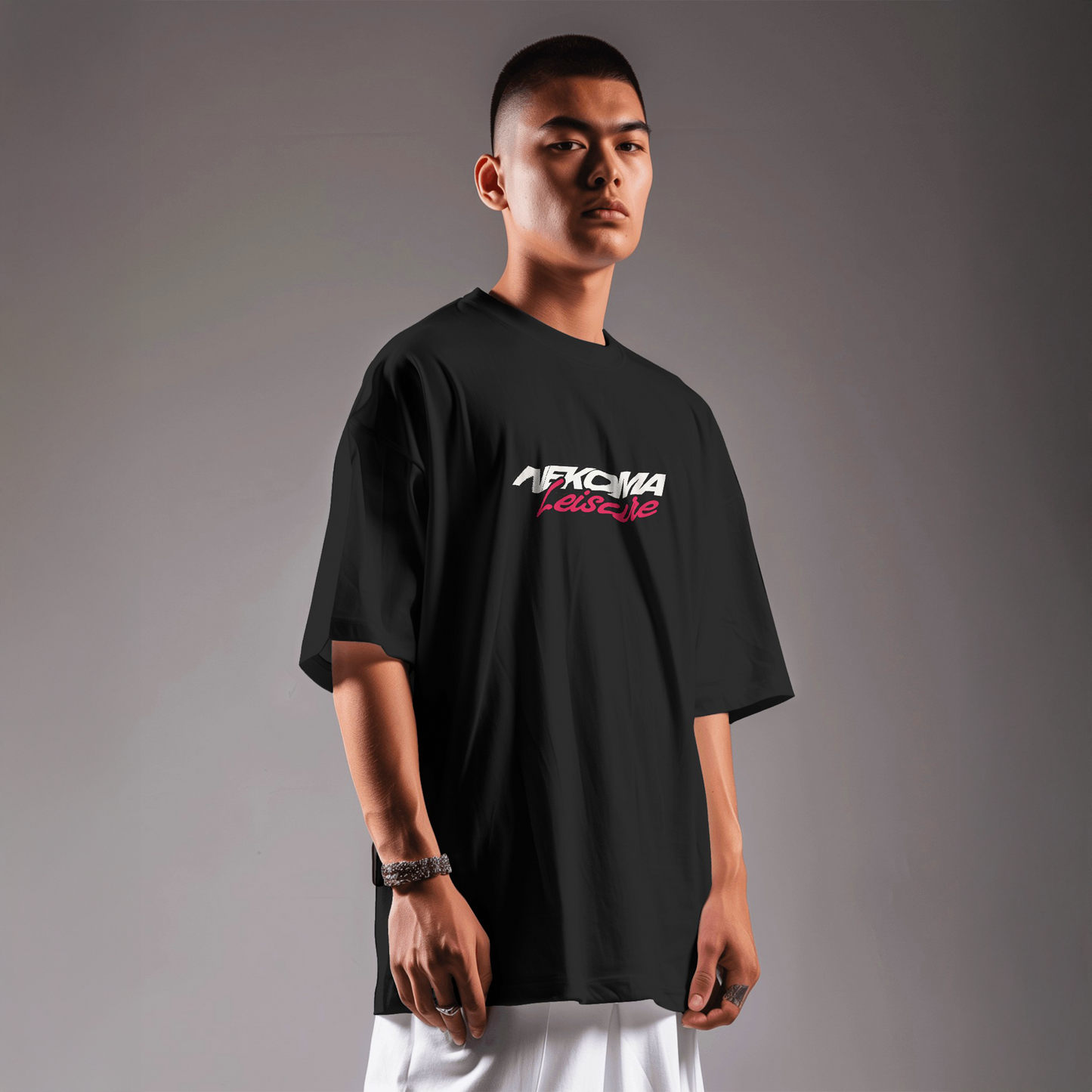 Nekoma - Black Oversized Tshirt