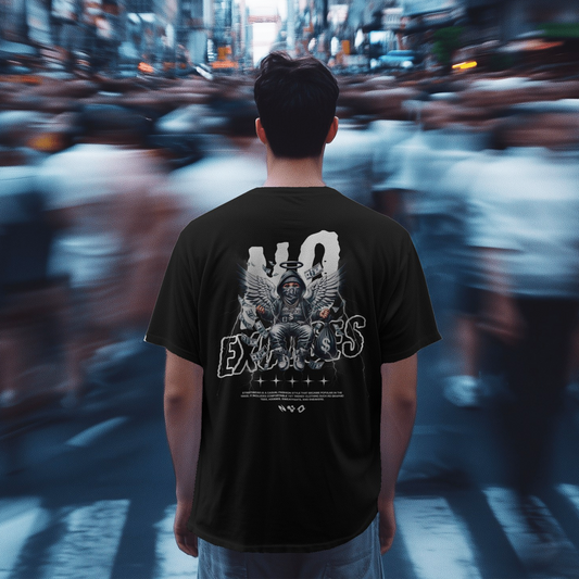 No Excuses - Black Oversized Tshirt