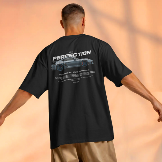 Porsche 718 - Black Oversized Tshirt