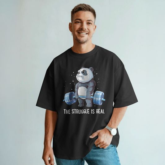 Struggle - Black Oversized Tshirt
