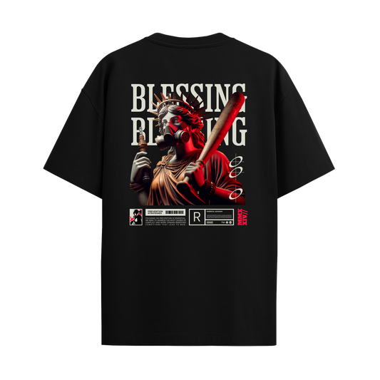 Blessing - Black Oversized Tshirt
