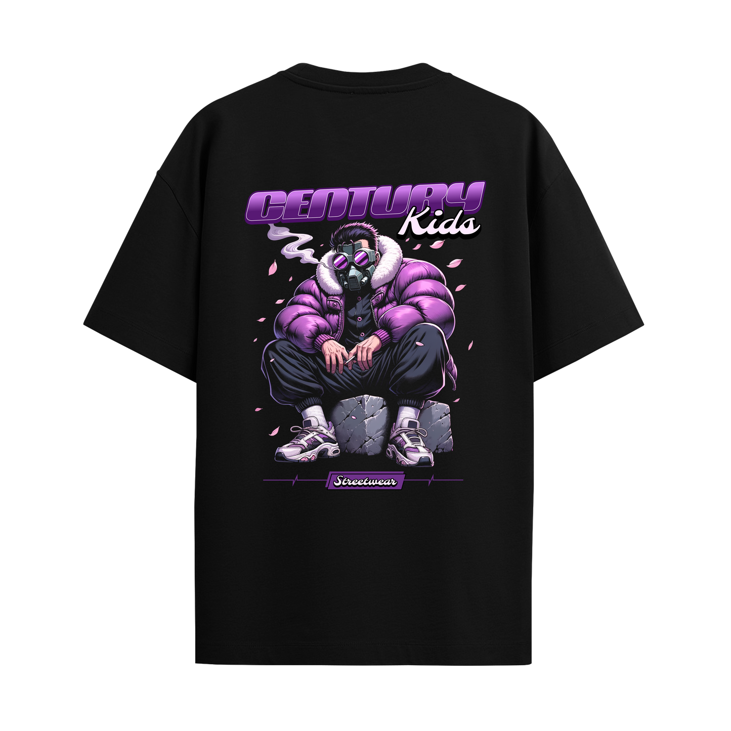 Century Kids - Black Oversized Tshirt