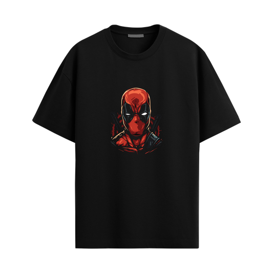 Deadpool - Black Oversized Tshirt