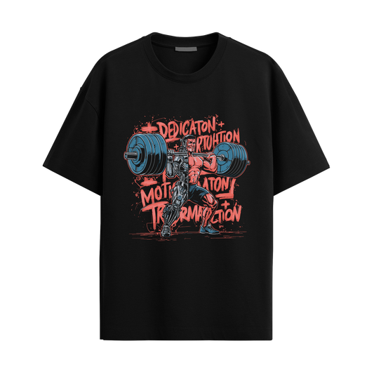 Dedication - Black Oversized Tshirt