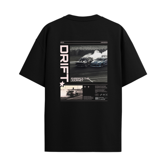 Drift - Black Oversized Tshirt