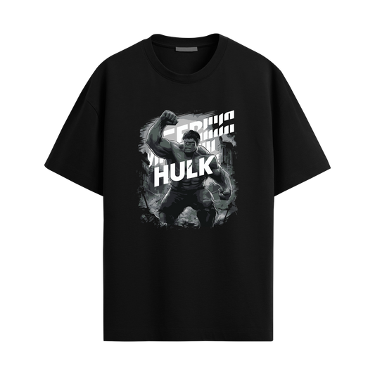 Hulk - Black Oversized Tshirt