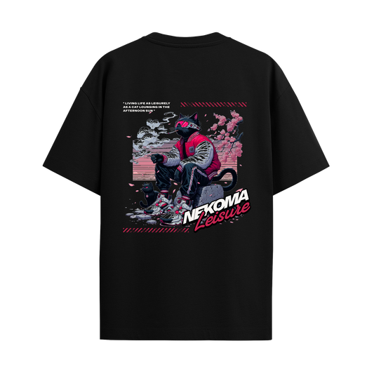 Nekoma - Black Oversized Tshirt