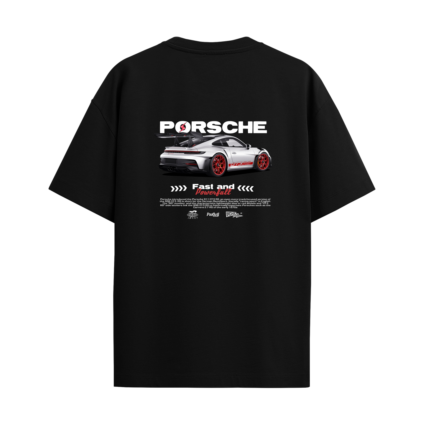Porsche GT3 RS - Black Oversized Tshirt