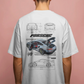 Porsche - White Oversized Tshirt