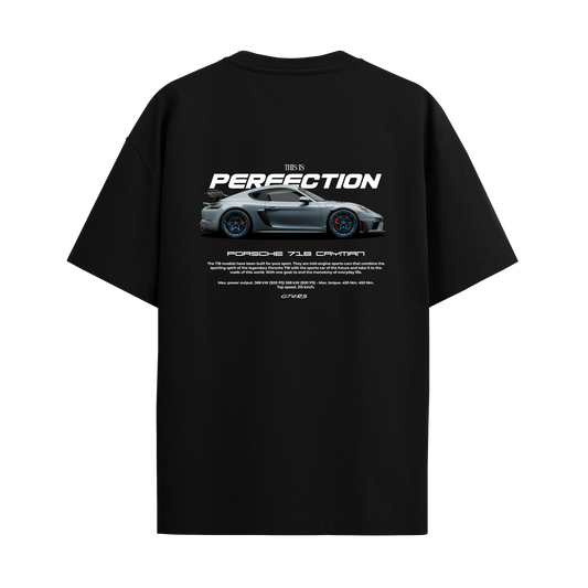 Porsche 718 - Black Oversized Tshirt