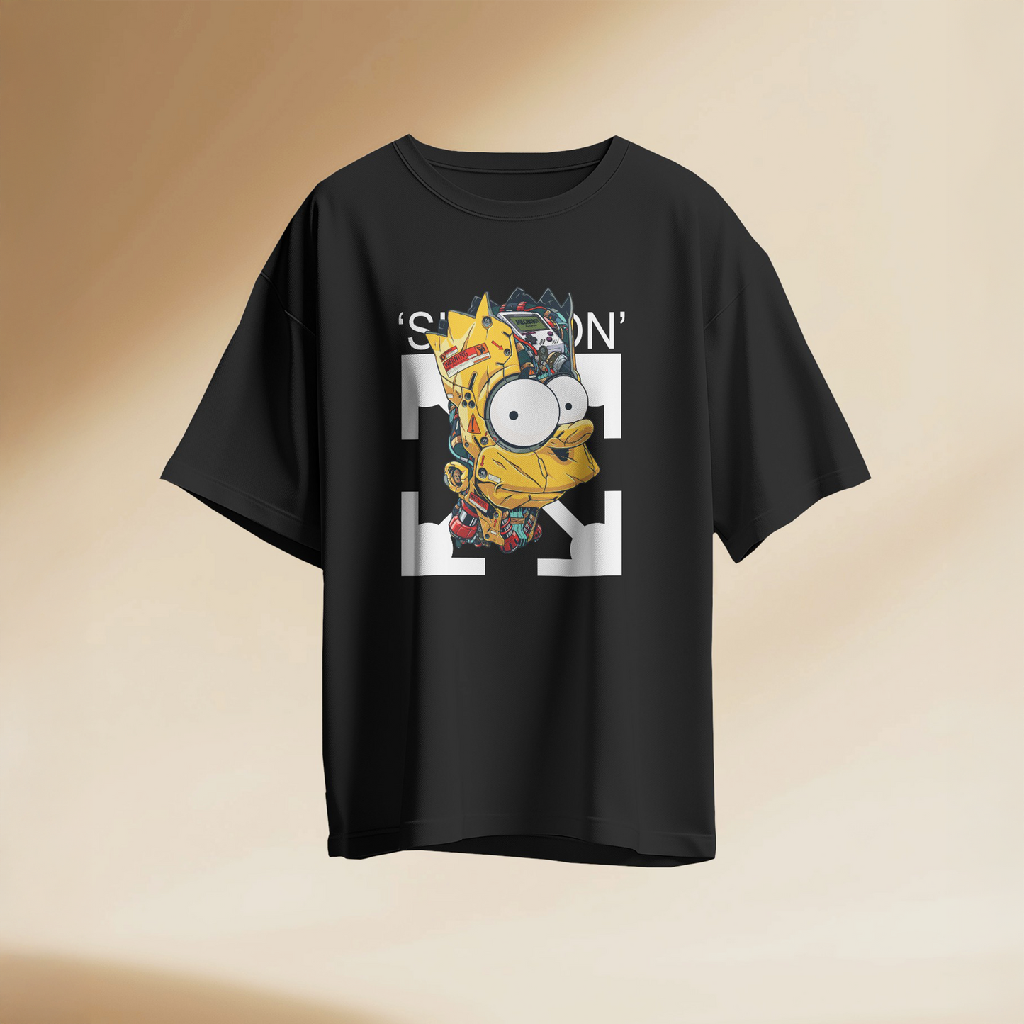 Simpson - Black Oversized Tshirt