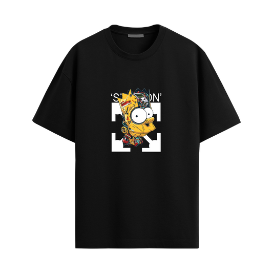 Simpson - Black Oversized Tshirt