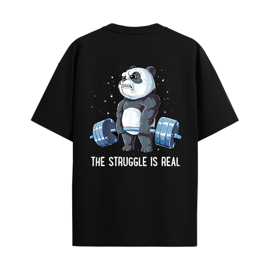 Struggle - Black Oversized Tshirt
