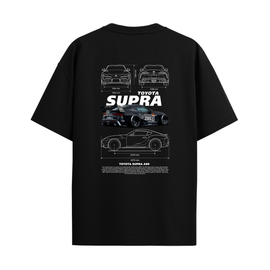 Supra Black - Black Oversized Tshirt